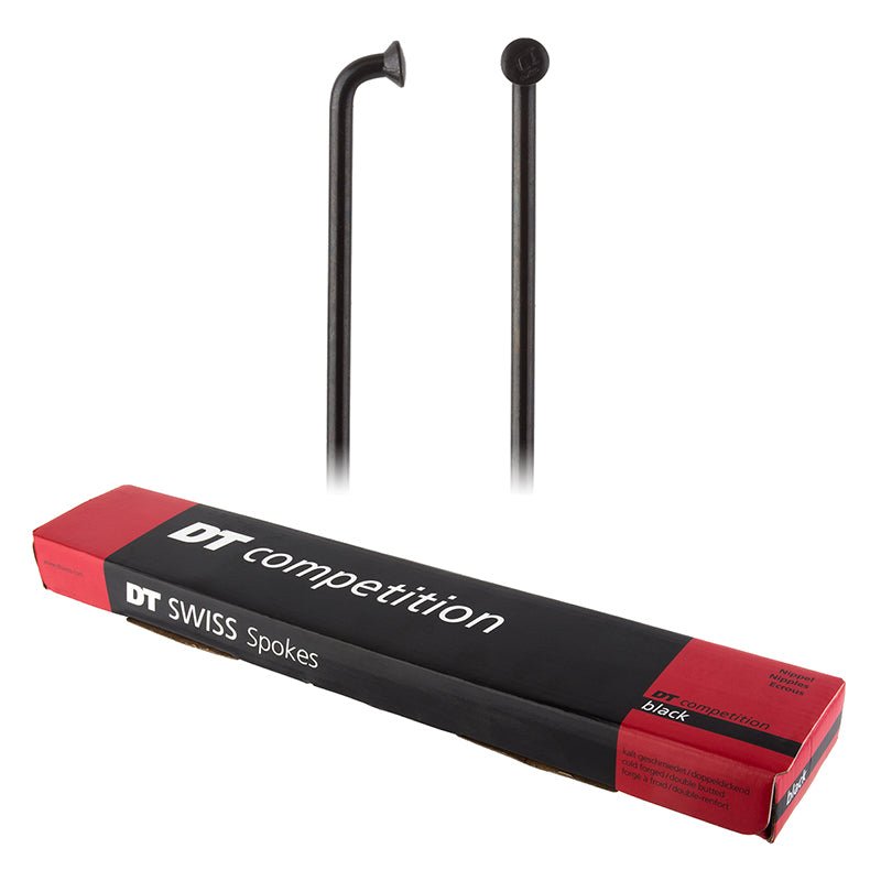 Spokes DT Swiss DT Swiss Competition Spoke: 2.0/1.8/2.0mm 297mm J-bend Black Box of 100 Pale Violet Red