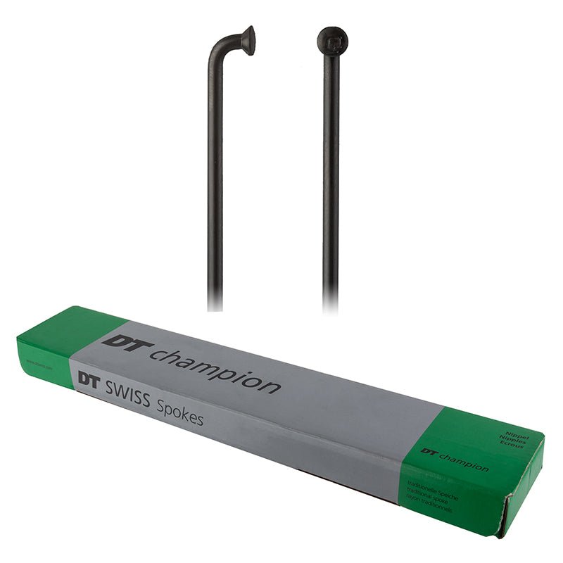 Spokes DT Swiss Dt swiss Champion J-Bend 2.34 (13G) 315mm Box of 100 Black No Dim Gray