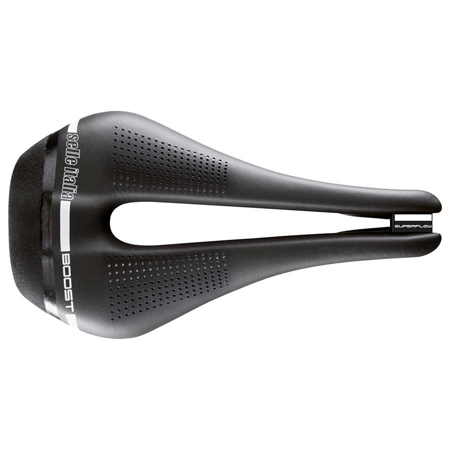 Saddles Selle Italia Selle Italia Novus Boost Superflow Saddle 256 x 135mm 240g Black Dark Slate Gray
