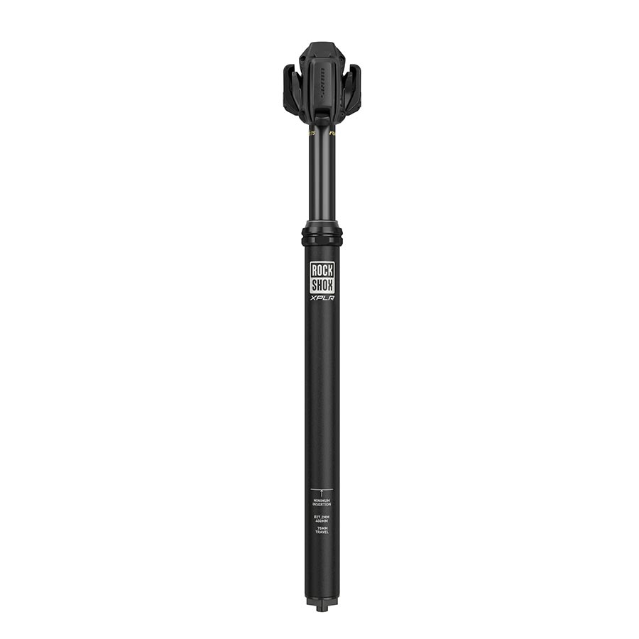 Dropper Posts RockShox RockShox Reverb AXS XPLR Dropper Seatpost - 27.2mm 75mm 400 Black A1 Dark Slate Gray