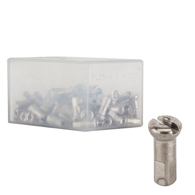 Spokes DT Swiss DT Swiss ProHead Brass Nipples 14g/12mm Silver Box/100 Gray