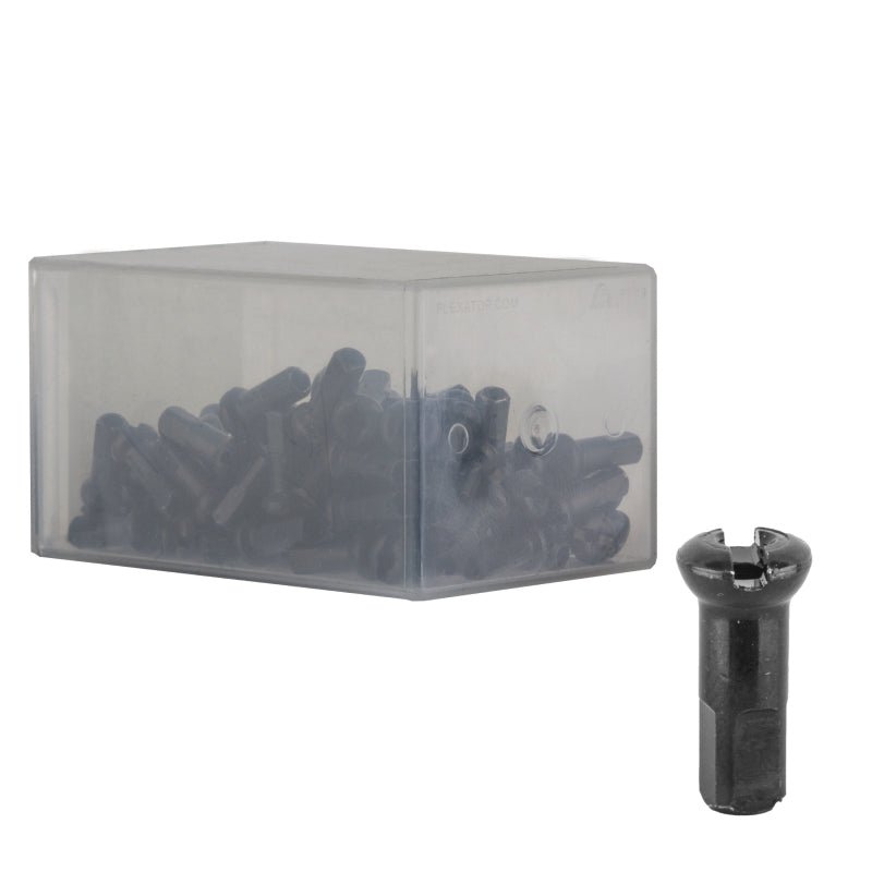 Spoke Nipples DT Swiss DT Swiss Pro Head Brass Nipples: 2.0 x 12mm Black Box of 100 Light Slate Gray