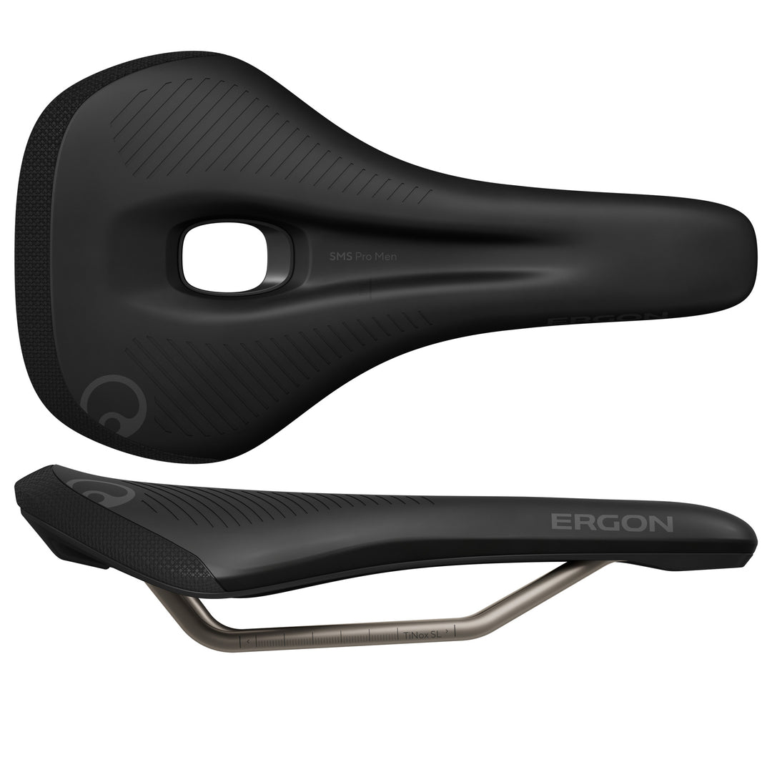 Ergon SMS Pro Saddle - TiNox SL Black Men's Medium/Large