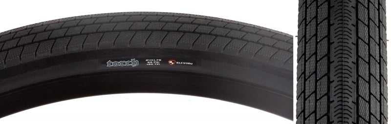 Tires Maxxis Maxxis Torch Tire - 24 x 1.75 Clincher Wire Black Dual Silkworm Dark Slate Gray