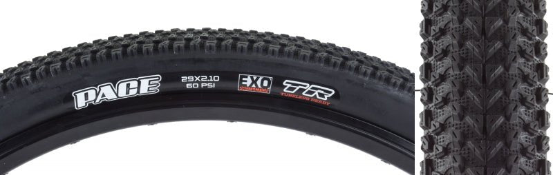 Tires Maxxis Maxxis Pace Tire - 29 x 2.10 Tubeless Folding Black Dual EXO Dark Slate Gray