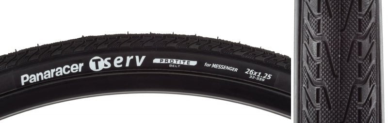 Tires Panaracer Panaracer T-Serv Protite Tire - 26 x 1.25 Clincher Folding Black 60tpi Dark Slate Gray