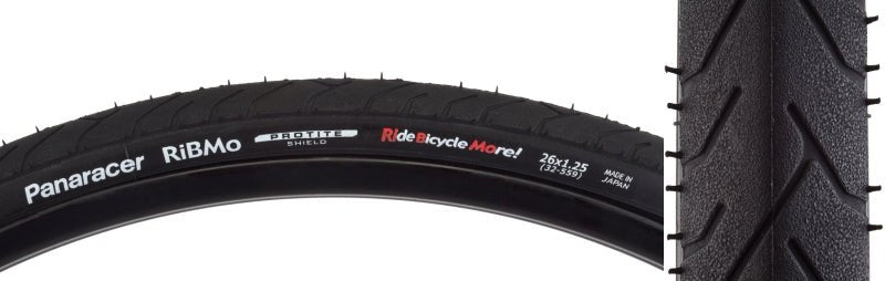 Tires Panaracer Panaracer RiBMo ProTite Tire - 26 x 1.25 Clincher Folding Black 60tpi Dark Slate Gray