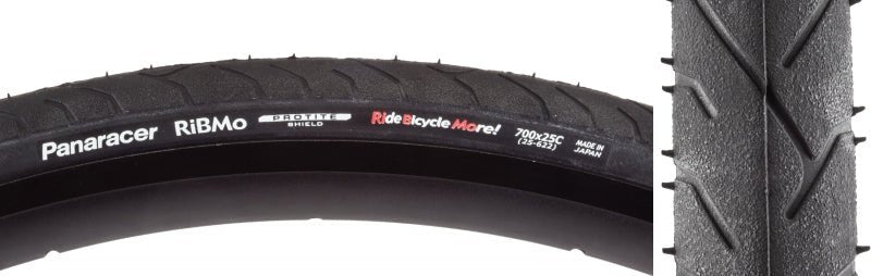 Tires Panaracer Panaracer RiBMo ProTite Tire - 700 x 25 Clincher Folding Black 60tpi Dark Slate Gray