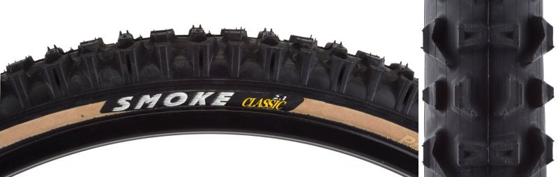 Tires Panaracer Panaracer Smoke Tire - 26 x 2.1 Clincher Folding Black/Tan 60tpi Dark Slate Gray