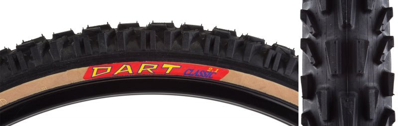 Tires Panaracer Panaracer Dart Tire - 26 x 2.1 Clincher Folding Black/Tan 60tpi Dark Slate Gray