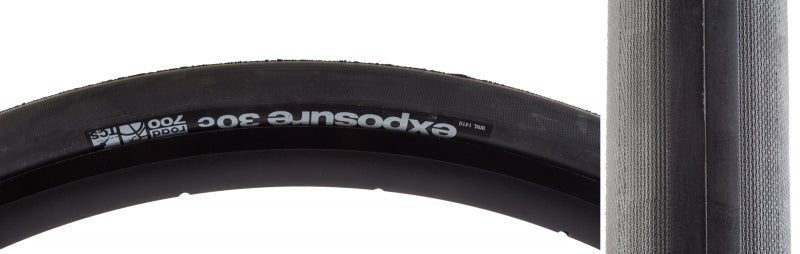 Tires WTB WTB Exposure Tire - 700 x 30 TCS Tubeless Folding Black Dark Slate Gray