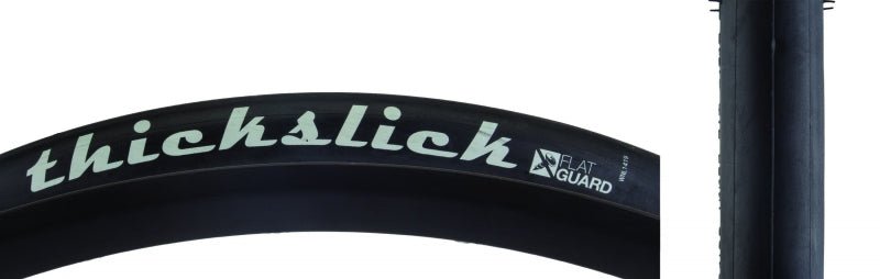 Tires WTB WTB ThickSlick Tire - 700 x 28 Clincher Wire Black Flat Guard Black
