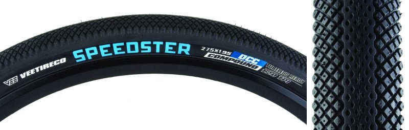 Tires Vee Tire Co Vee tire & rubber Speedster E-Bike 27.5x1.95 Tubeless Tire Dark Slate Gray