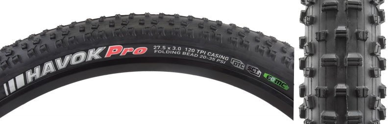 Tires Kenda Kenda Havok Pro DTC/EMC/TLR/E50 27.5x2.6 Tubeless Tire Dark Slate Gray