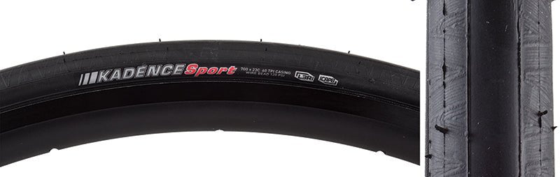 Tires Kenda Kenda Kadence Sport 700x23 Standard Tire Dark Slate Gray