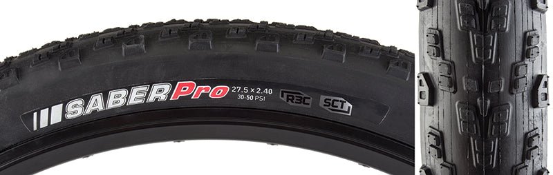 Tires Kenda Kenda Saber Pro 27.5x2.4 Tubeless Tire Dark Slate Gray