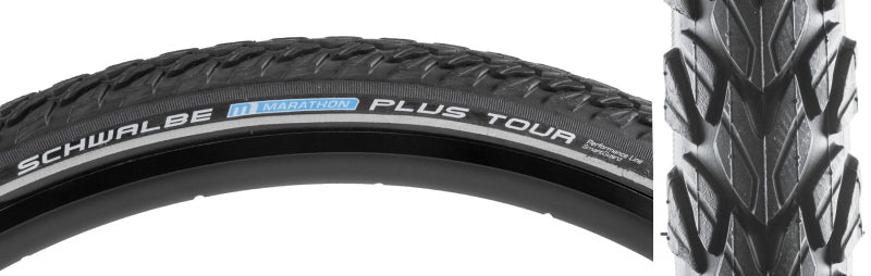 Tires Schwalbe Schwalbe Marathon Plus Tour Performance Twin SmartGuard 26x1.75 Standard Tire Dark Slate Gray