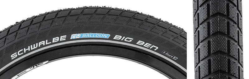 Tires Schwalbe Schwalbe Big Ben Tire - 27.5 x 2 Clincher Wire Black  Active SBC K-Guard Dark Slate Gray