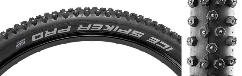 Tires Schwalbe Schwalbe Ice Spiker Pro Tire - 29 x 2.25 Clincher Wire BLK Performance RaceGuard Winter 402 Studs Dark Slate Gray