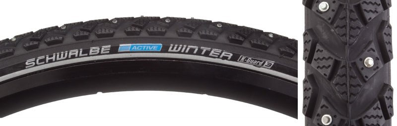 Tires Schwalbe Schwalbe Winter Tire 700x30C Wire Clincher Winter KevlarGuard Reflex 50TPI Black Dark Slate Gray
