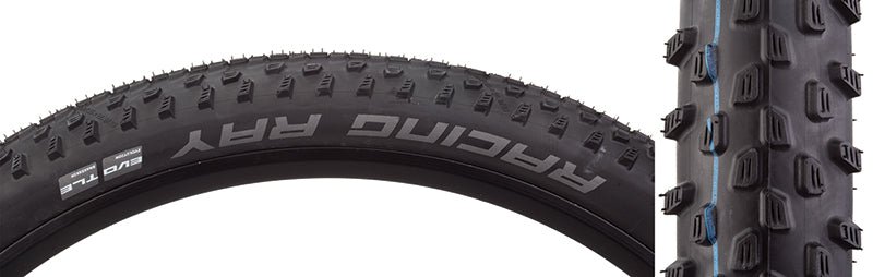 Tires Schwalbe Schwalbe Racing Ray Tire - 29 x 2.25 Tubeless Folding BLK Performance Line TwinSkin Addix Dark Slate Gray
