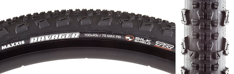 Tires Maxxis Maxxis Ravager Tire - 700 x 40 Tubeless Folding Black Dual SilkShield Dark Slate Gray