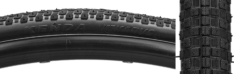 Tires Kenda Kenda Karvs Tire - 700 x 25 Clincher Folding Black 60tpi Dark Slate Gray