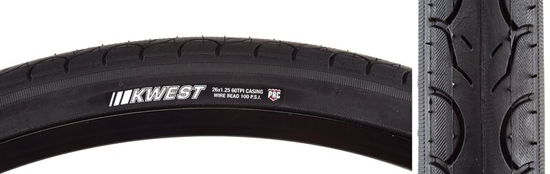 Tires Kenda Kenda Kwest 26x1.25 Standard Tire Dark Slate Gray