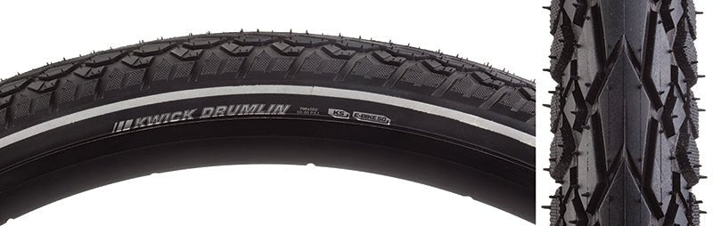 Tires Kenda Kenda Kwick Drumlin Tire - 700 x 50 Clincher Wire Black/Reflective 60tpi Dark Slate Gray