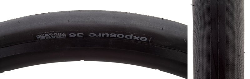 Tires WTB WTB Exposure Tire - 700 x 36 TCS Tubeless Folding Black Dark Slate Gray