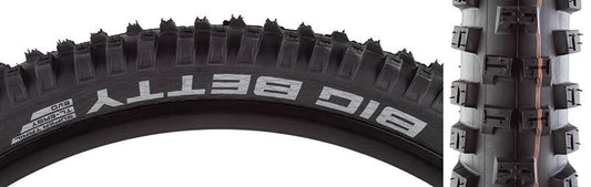 Tires Schwalbe Schwalbe Big Betty Tire - 29 x 2.6" Tubeless Folding BLK Evolution Line Addix Soft Super Trail Dark Slate Gray