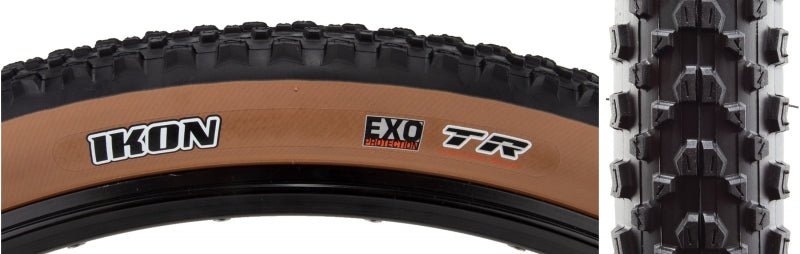 Tires Maxxis Maxxis Ikon Tire - 26 x 2.2 Tubeless Folding Black/Dark Tan Dual EXO Dark Slate Gray