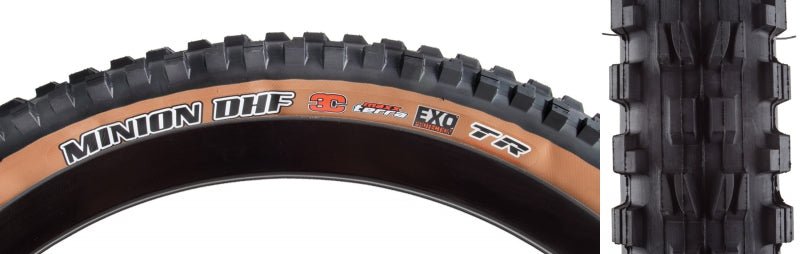 Tires Maxxis Maxxis Minion DHF Tire - 27.5 x 2.30 Tubeless Folding BLK/Dark Tan 3C MaxxTerra EXO Dark Slate Gray