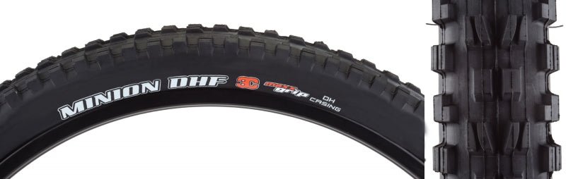 Tires Maxxis Maxxis Minion DHF Tire - 24 x 2.4 Clincher Wire Black 3C Maxx Grip DH Dark Slate Gray