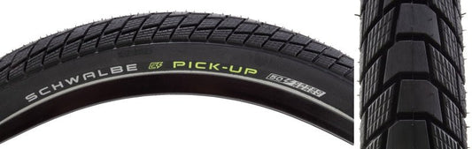 Tires Schwalbe Schwalbe Pick-Up Tire - 27.5 x 2.60 Clincher Wire BLK/Reflective Performance Line Super Defense Addix E Twin Skin E-50 Dark Slate Gray