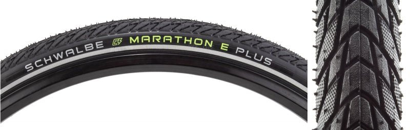 Tires Schwalbe Schwalbe Marathon E-Plus Tire - 700 x 45 Clincher Wire BLK SmartGuard Addix Dark Slate Gray