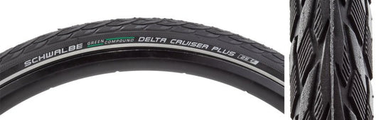Tires Schwalbe Schwalbe Delta Cruiser+ Active Twin PG 700x38 Standard Tire Dark Slate Gray