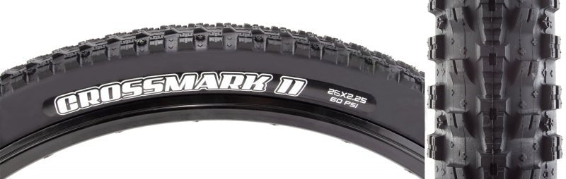 Tires Maxxis Maxxis Crossmark II Tire - 26 x 2.25 Clincher Wire Black Dark Slate Gray