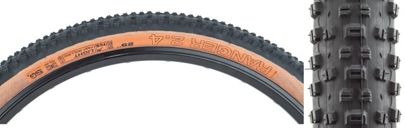 Tires WTB WTB Ranger Tire - 29 x 2.4 TCS Tubeless Folding BLK/Tan Light/Fast Rolling Dual DNA SG2 Dark Slate Gray