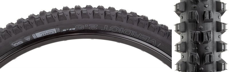 Tires WTB WTB Verdict Tire - 27.5 x 2.5 TCS Tubeless Folding BLK Light/High Grip TriTec SG2 Dark Slate Gray