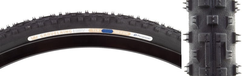 Tires Panaracer Panaracer GravelKing EXT Tire - 700 x 45 Tubeless Folding Black Dark Slate Gray
