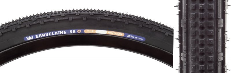 Tires Panaracer Panaracer GravelKing SK Plus Tire - 700 x 35 Tubeless Folding Black Dark Slate Gray