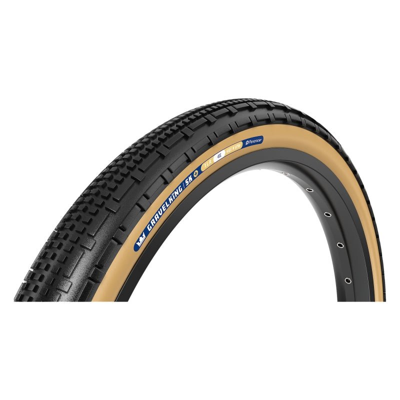 Tires Panaracer Panaracer GravelKing SK Plus Tire - 700 x 50 Tubeless Folding Black/Brown Dark Slate Gray