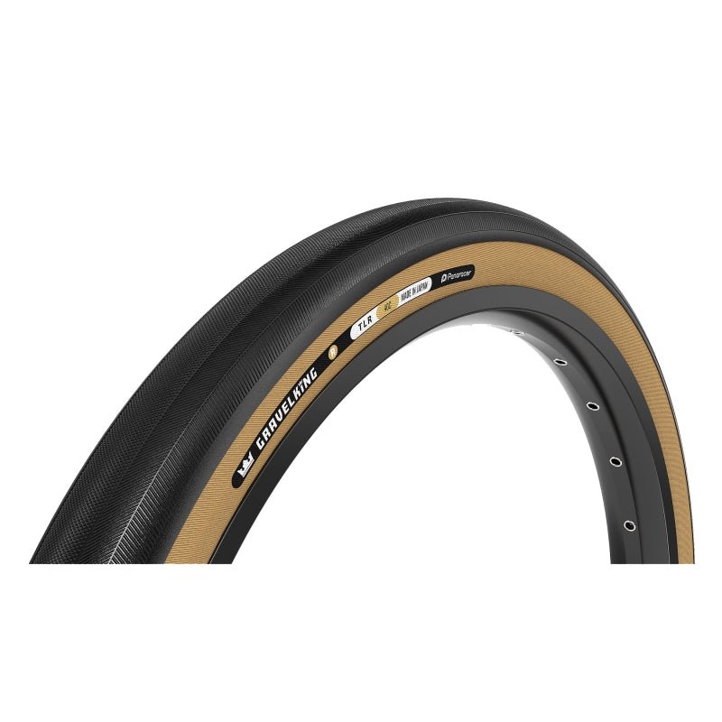 Tires Panaracer Panaracer GravelKing Slick R Tire - 700 x 30 Tubeless Folding Black/Amber Dark Slate Gray