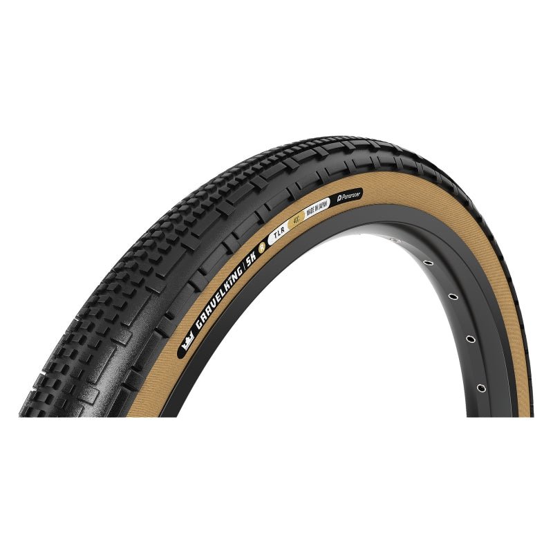 Tires Panaracer Panaracer GravelKing SK R Tire - 700 x 30 Tubeless Folding Black/Amber Dark Slate Gray