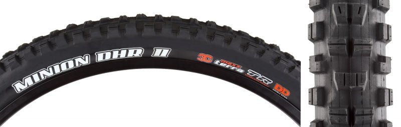 Tires Maxxis Maxxis Minion DHR II Tire - 27.5 x 2.6 Tubeless Folding BLK 3C MaxxTerra DD Dark Slate Gray