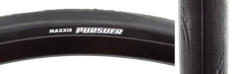 Tires Maxxis Maxxis Pursuer Tire - 700 x 25 Clincher Folding Black Dark Slate Gray