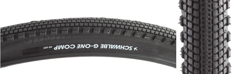 Tires Schwalbe Schwalbe G-One Comp Tire - 700 x 45 Clincher Wire BLK Active Line K-Guard Green Dark Slate Gray