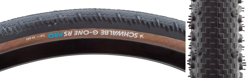 Schwalbe G-One RS Tire - 700 x 35 Tubeless Folding BLK/Transparent Evolution Line Pro Addix Race