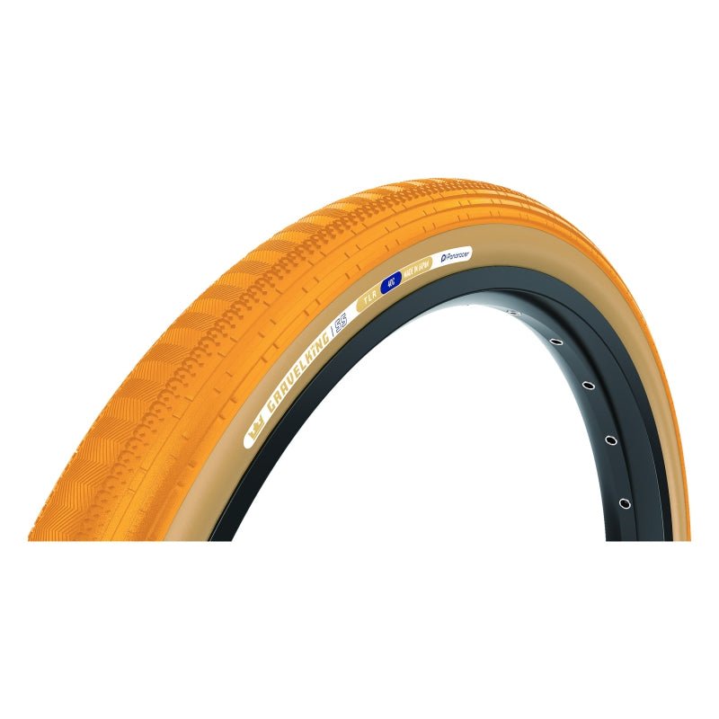 Tires Panaracer Panaracer GravelKing SS Tire - 700 x 40 Tubeless Folding Honey Butter/Brown Goldenrod